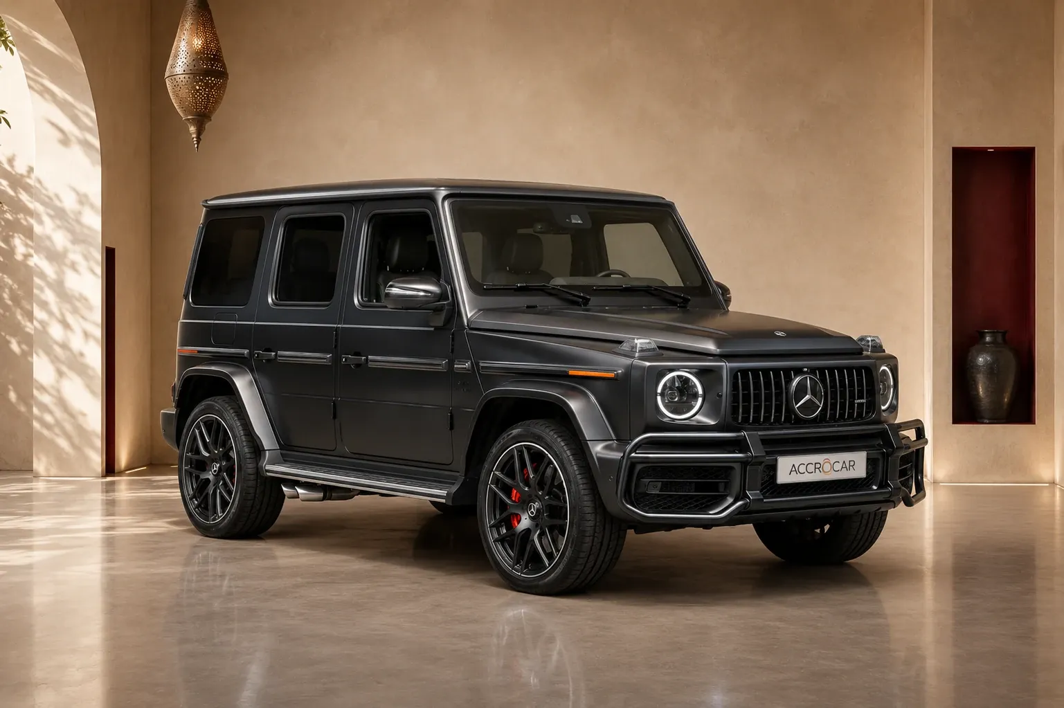 Mercedes G63 AMG luxury car rental in Marrakech, VIP delivery Morocco