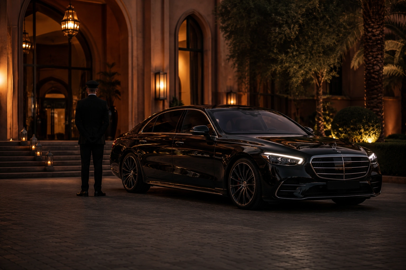 Private chauffeur service in Marrakech with luxury car